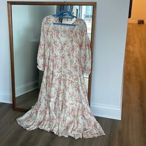 The GREAT, size L, floral maxi dress